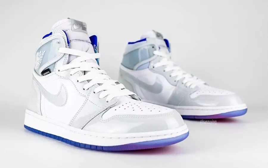 Air Jordan 1 Zoom Tinggi R2T White Racer Blue CK6637-104 Tanggal Rilis