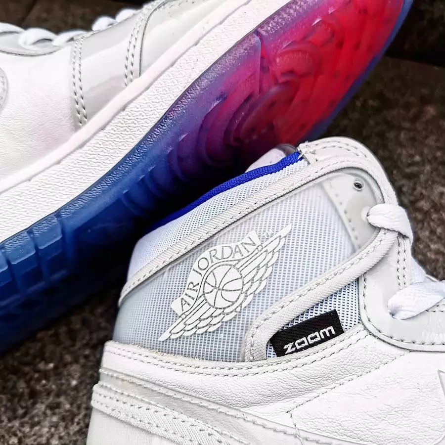 Air Jordan 1 Zoom Tinggi R2T White Racer Blue CK6637-104 Tanggal Rilis