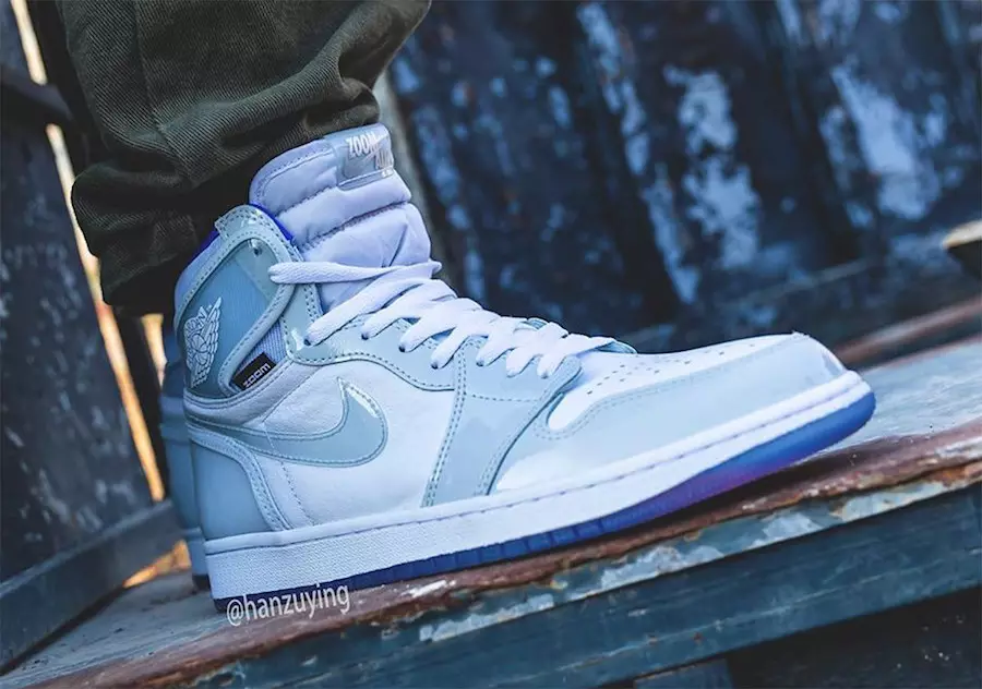 Air Jordan 1 High Zoom Racer Blue CK6637-104 Data e publikimit në këmbë