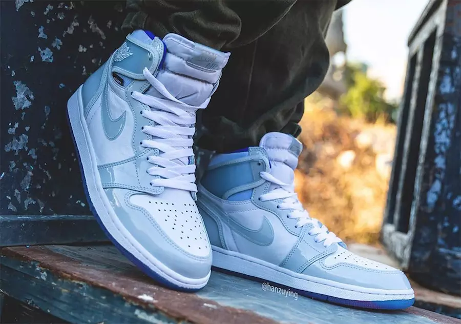 Air Jordan 1 High Zoom Racer Blue CK6637-104 Datum vydání na nohou