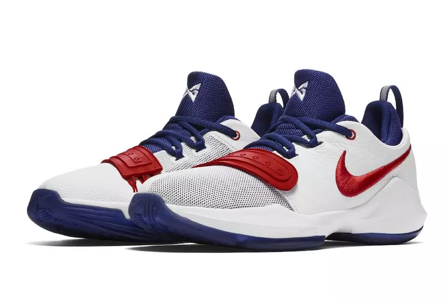 Nike PG 1 ИМА Донишгоҳи сафед Red Royal Blue