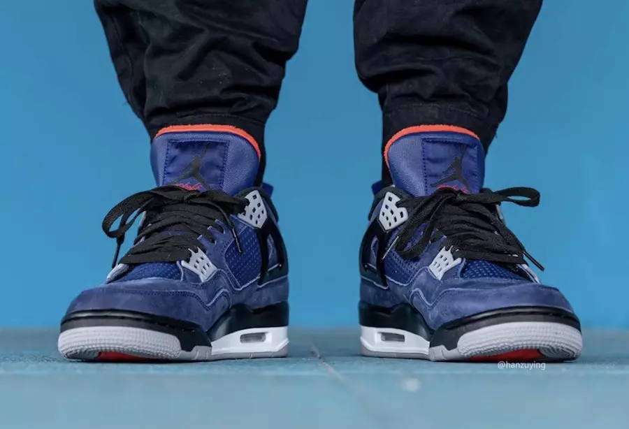 Air Jordan 4 Winter WNTR Loyal Blue CQ9597-401 תאריך יציאה על הרגליים