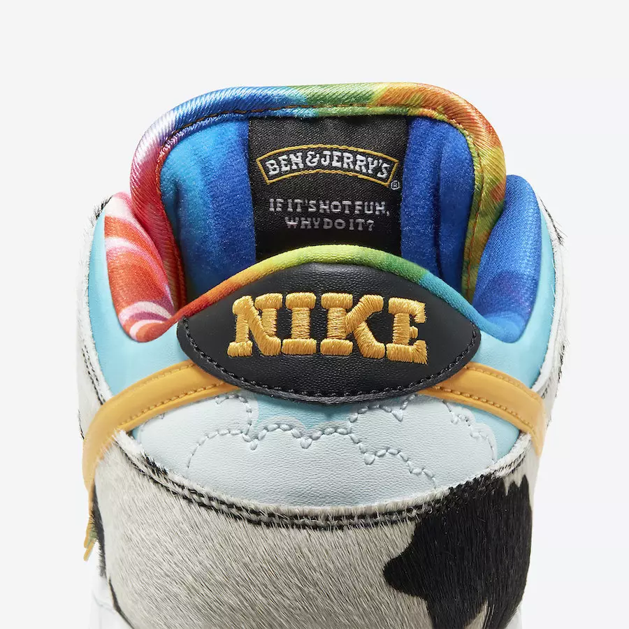 Ben and Jerry's Nike SB Dunk Low Chunky Dunky CU3244-100 გამოშვების თარიღი ფასი