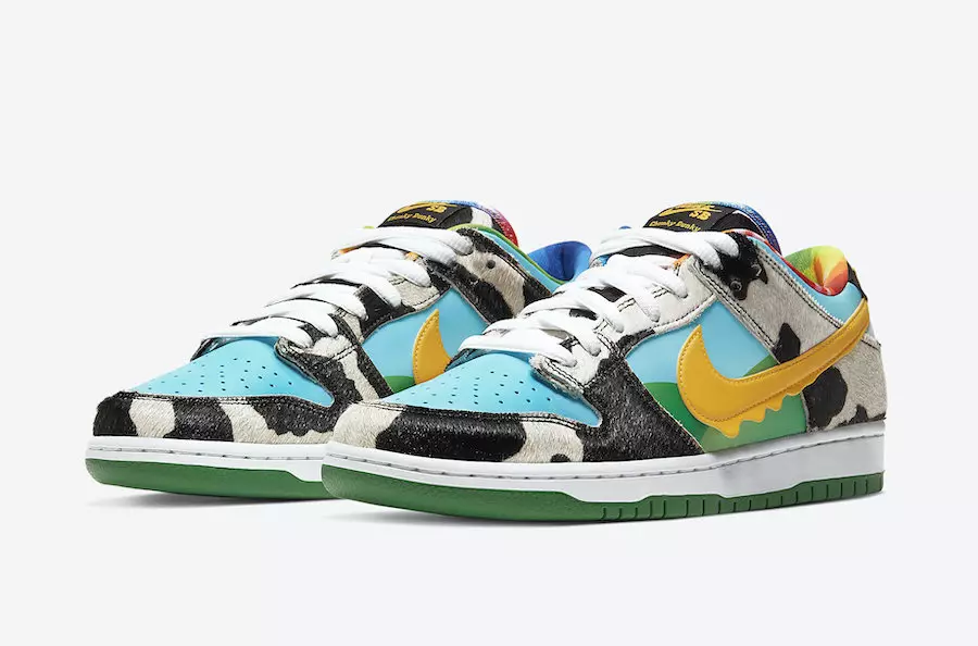 Ben og Jerry's Nike SB Dunk Low Chunky Dunky CU3244-100 Útgáfudagur Verð