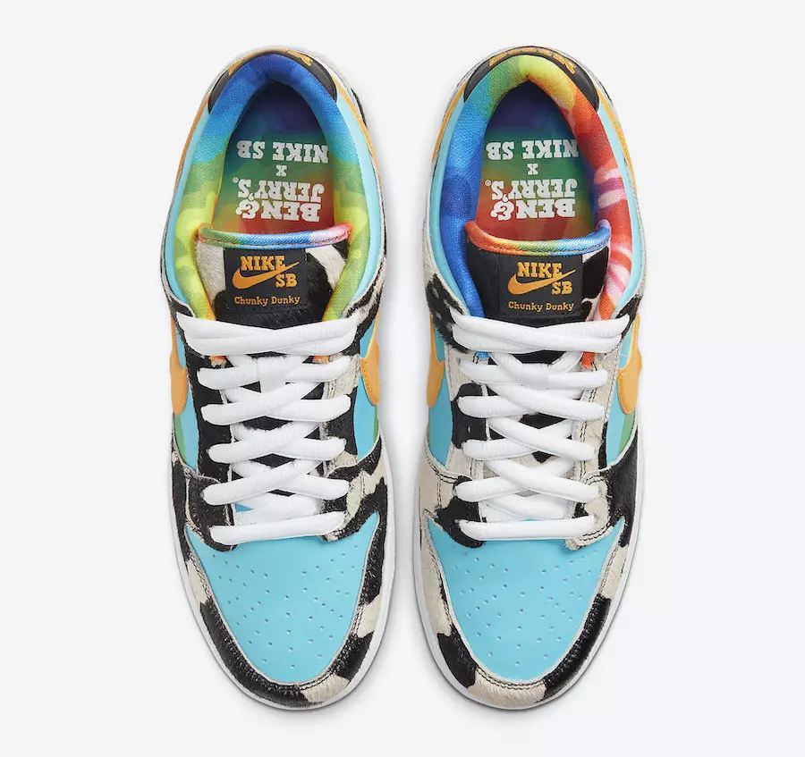 Ben and Jerry's Nike SB Dunk Low Chunky Dunky CU3244-100 გამოშვების თარიღი ფასი