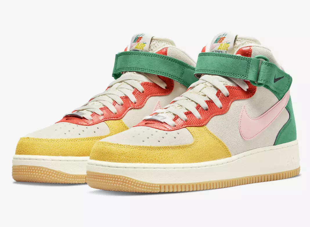 Nike Air Force 1 Orta Hindistan Cevizi Sütü Ağartılmış Mercan Canlı Sülfür DR0158-100 Çıkış Tarihi