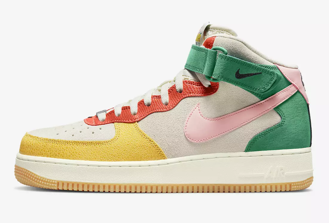 Nike Air Force 1 Mid Coconut Milk Bleached Coral Vivid Sulphur DR0158-100 Datum izdaje