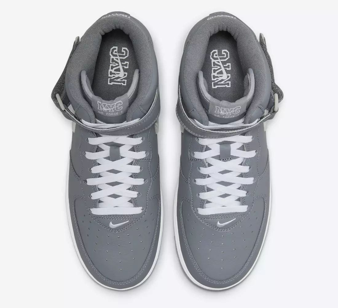 Nike Air Force 1 Mid NYC Cool Grey DH5622-001 izlaišanas datums