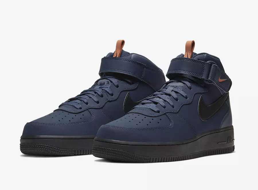 Nike Air Force 1 Mid Obsidian Dusty Peach BQ4592-400 Datum izlaska