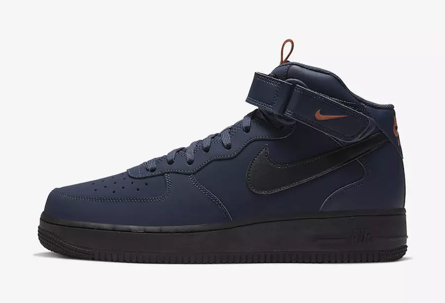 Nike Air Force 1 Mid Obsidian Dusty Peach BQ4592-400 Chiqarilgan Sana