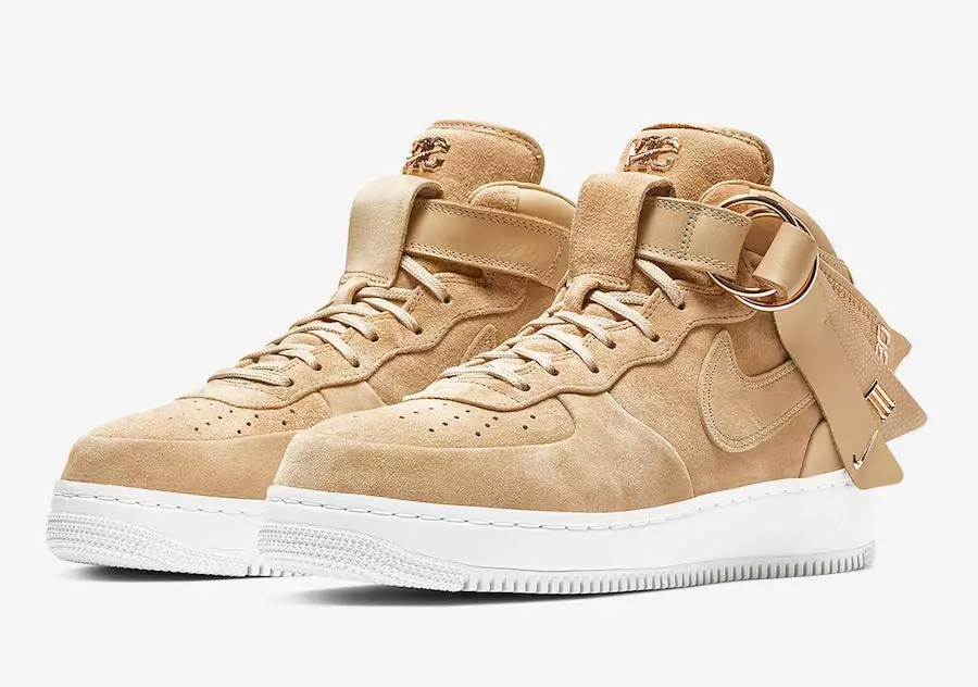 Victor Cruz Nike Air Force 1 Mid Tan AO9298-200 Megjelenési dátum