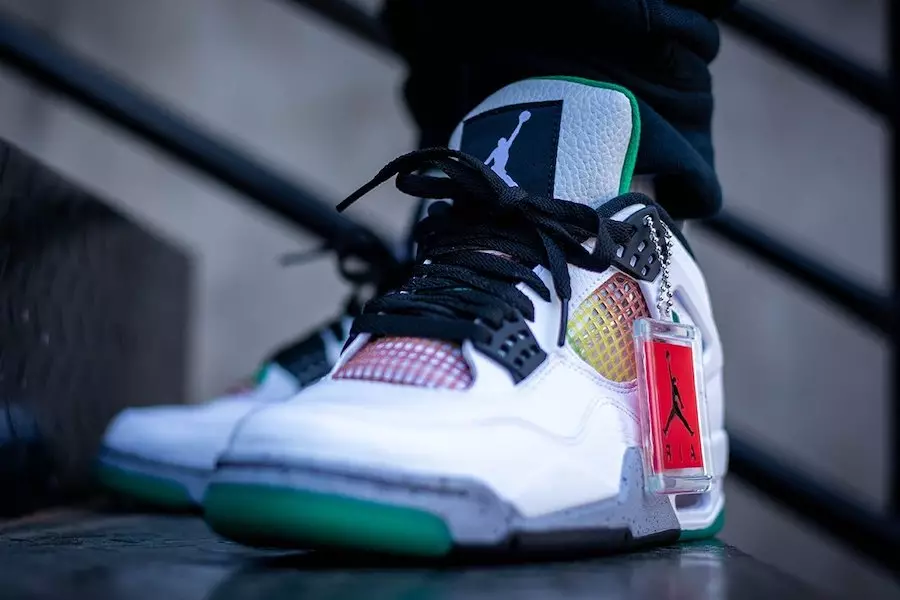 Air Jordan 4 Rasta WMNS AQ9129-100 Ημερομηνία κυκλοφορίας On-Feet