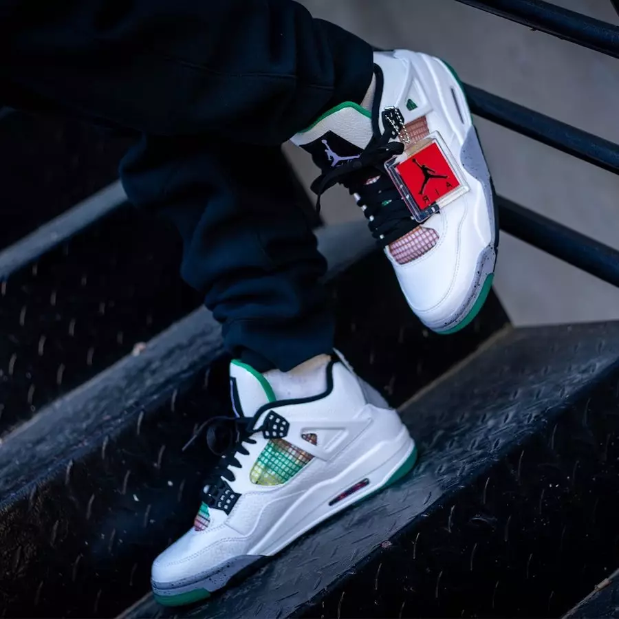 Air Jordan 4 Rasta WMNS AQ9129-100 Datum vydání na nohou