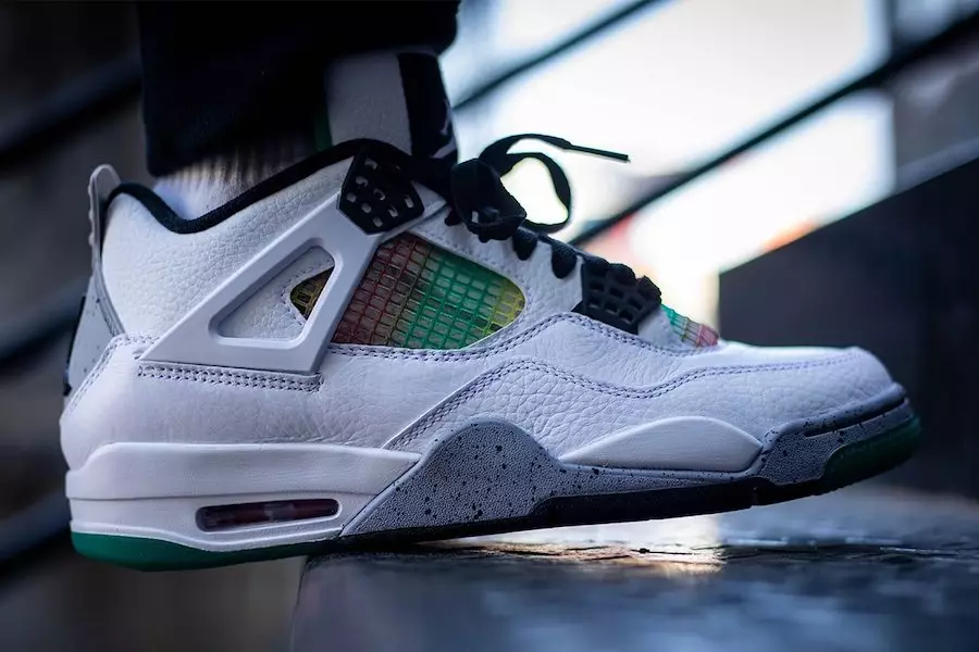 Дата выхода Air Jordan 4 Rasta WMNS AQ9129-100 на ногах