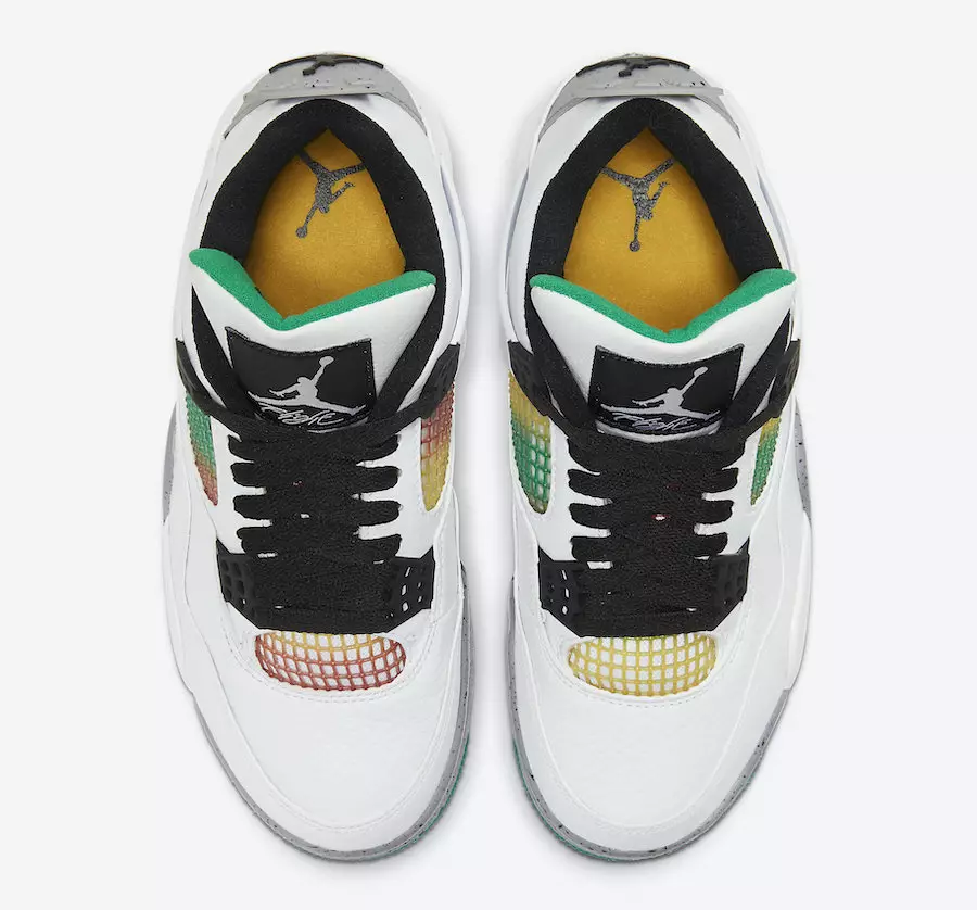 Air Jordan 4 WMNS Rasta AQ9129-100 מעלדונג טאָג