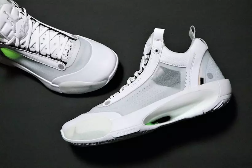 Air Jordan 34 Low Crispy White Metallic Silfur CU3473-100 Útgáfudagur