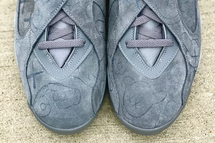 KAWS Air Jordan 8 Kessaħ Griż Custom