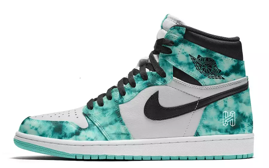 Air Jordan 1 Batik Beyaz Siyah Aurora Yeşili CD0461-100 Çıkış Tarihi