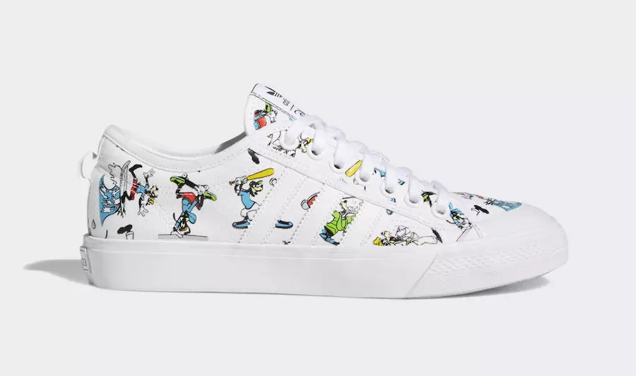 Disney adidas Nizza Low Goffy FW0645 Útgáfudagur