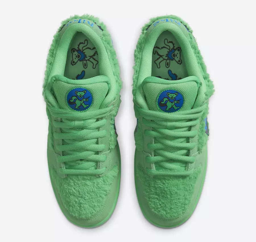 Grateful Dead Nike SB Dunk Low Green Bear CJ5378-300 Išleidimo data Kaina