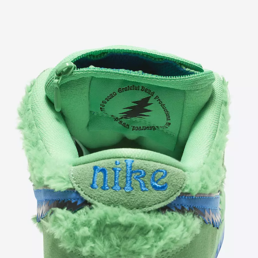 Grateful Dead Nike SB Dunk Low Green Bear CJ5378-300 출시일 가격