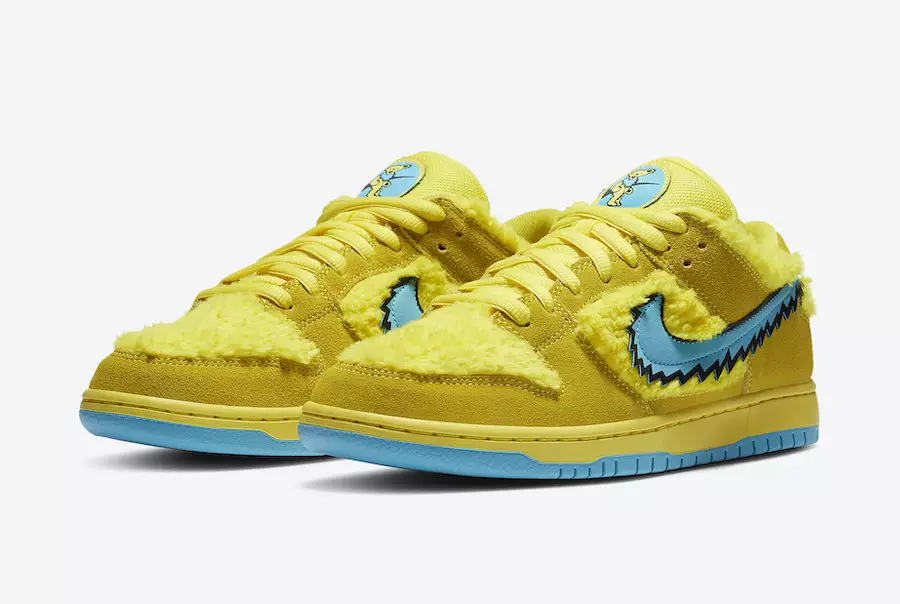 Grateful Dead Nike SB Dunk Low Yellow Bear CJ5378-700 Data de lançamento Preço