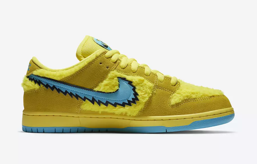 Grateful Dead Nike SB Dunk Low Yellow Bear CJ5378-700 Data de lançamento Preço