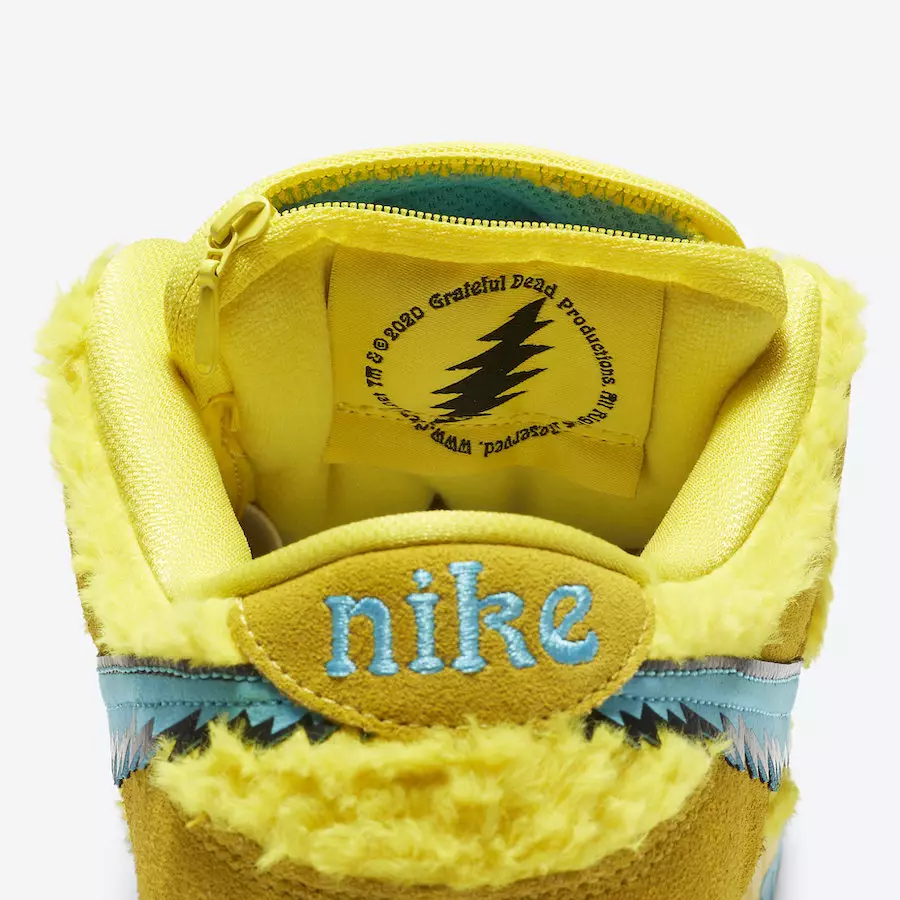 Grateful Dead Nike SB Dunk Low Yellow Bear CJ5378-700 قیمت تاریخ انتشار