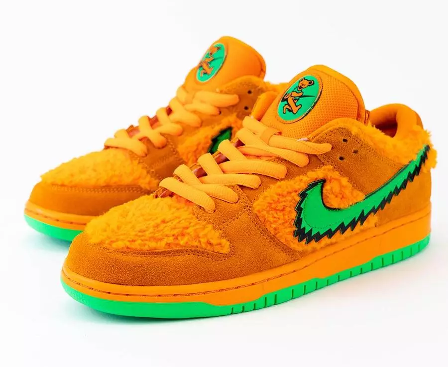 Nike SB Dunk Low Grateful Dead Orange Bear CJ5378-800 Data de lançamento