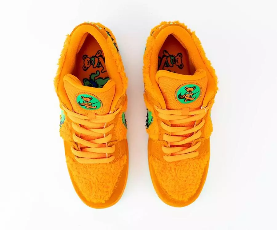 Nike SB Dunk Low Grateful Dead Orange Bear CJ5378-800 תאריך שחרור