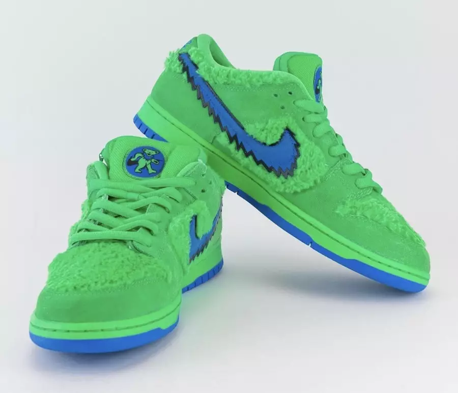 Grateful Dead Nike SB Dunk Low Green Bear CJ5378-300 Preço da data de lançamento