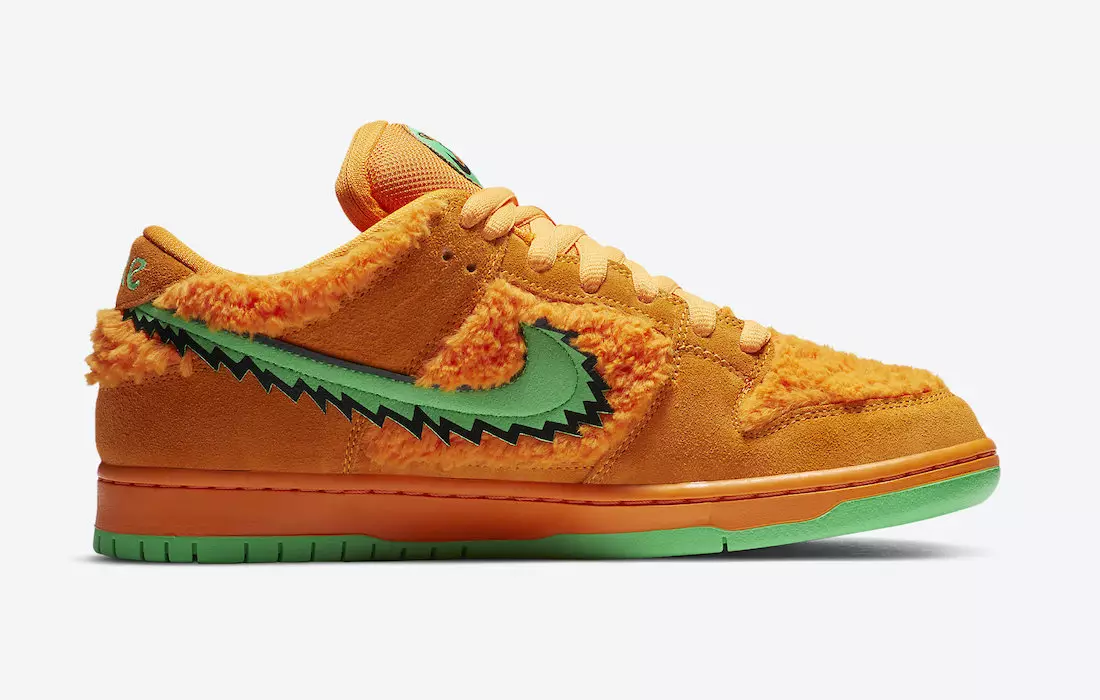 تاریخ انتشار Grateful Dead Nike SB Dunk Low Orange Bear CJ5378-800