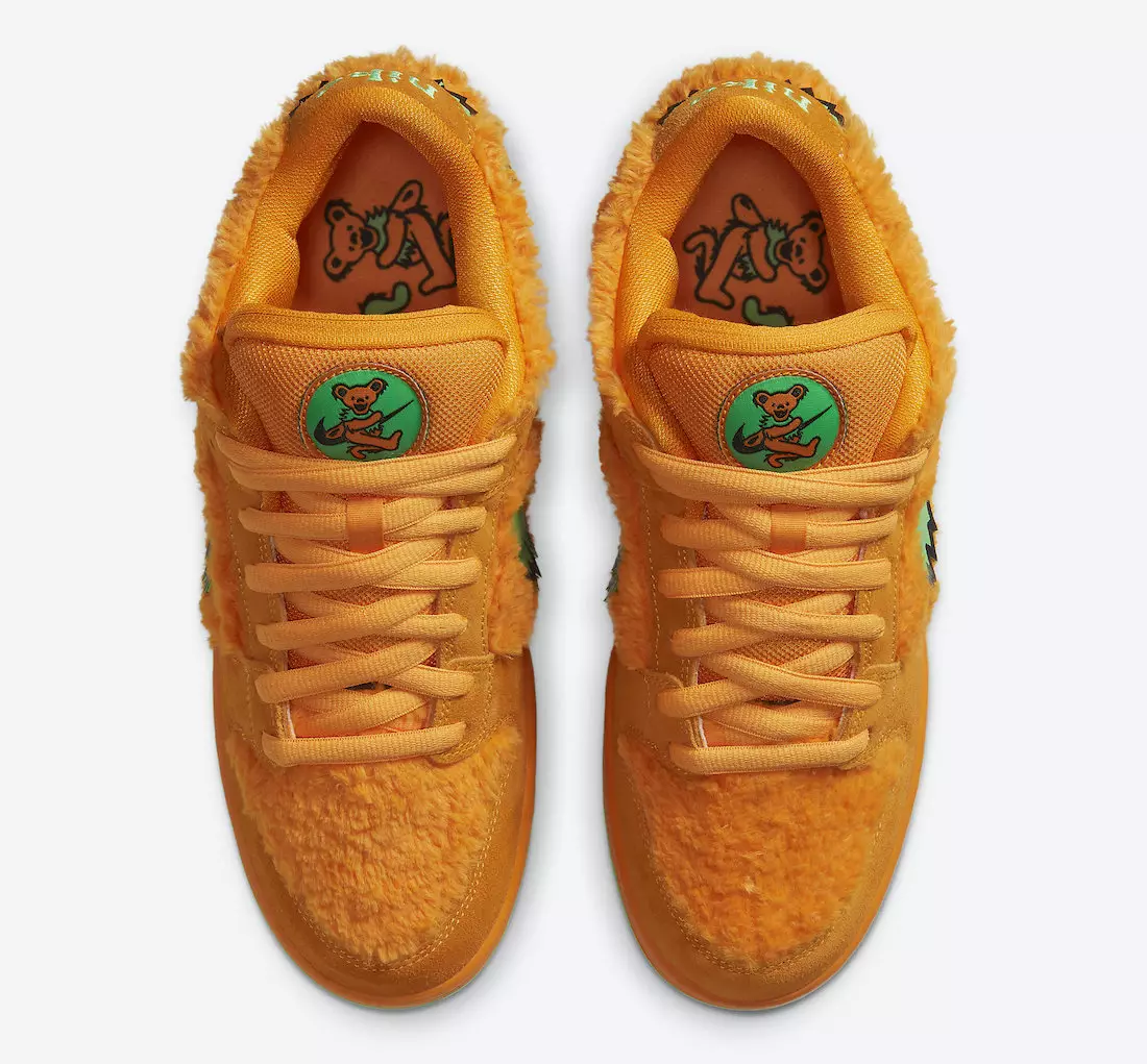 Grateful Dead Nike SB Dunk Low Orange Bear CJ5378-800 תאריך שחרור