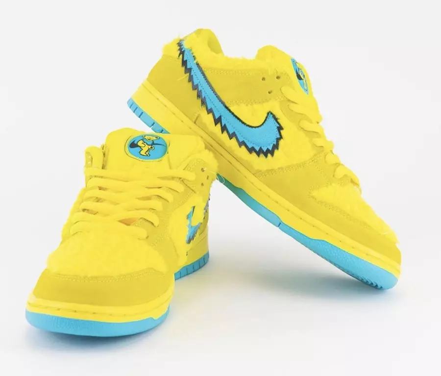 Grateful Dead x Nike SB Dunk Low Yellow Bear CJ5378-700 تاریخ انتشار