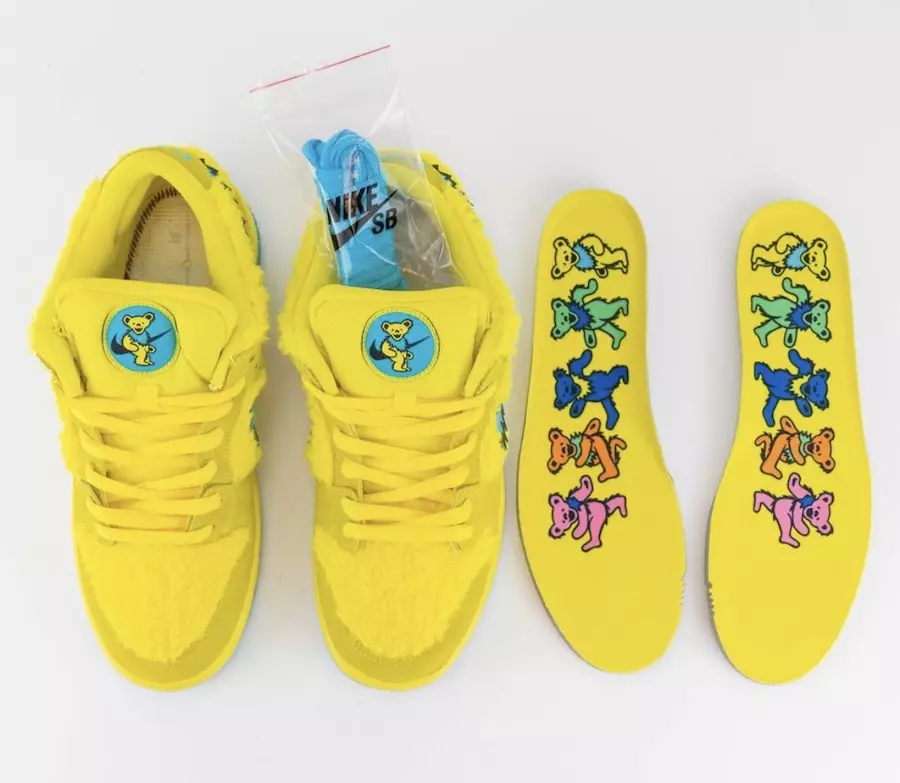 Grateful Dead x Nike SB Dunk Low Yellow Bear CJ5378-700 Թողարկման ամսաթիվ