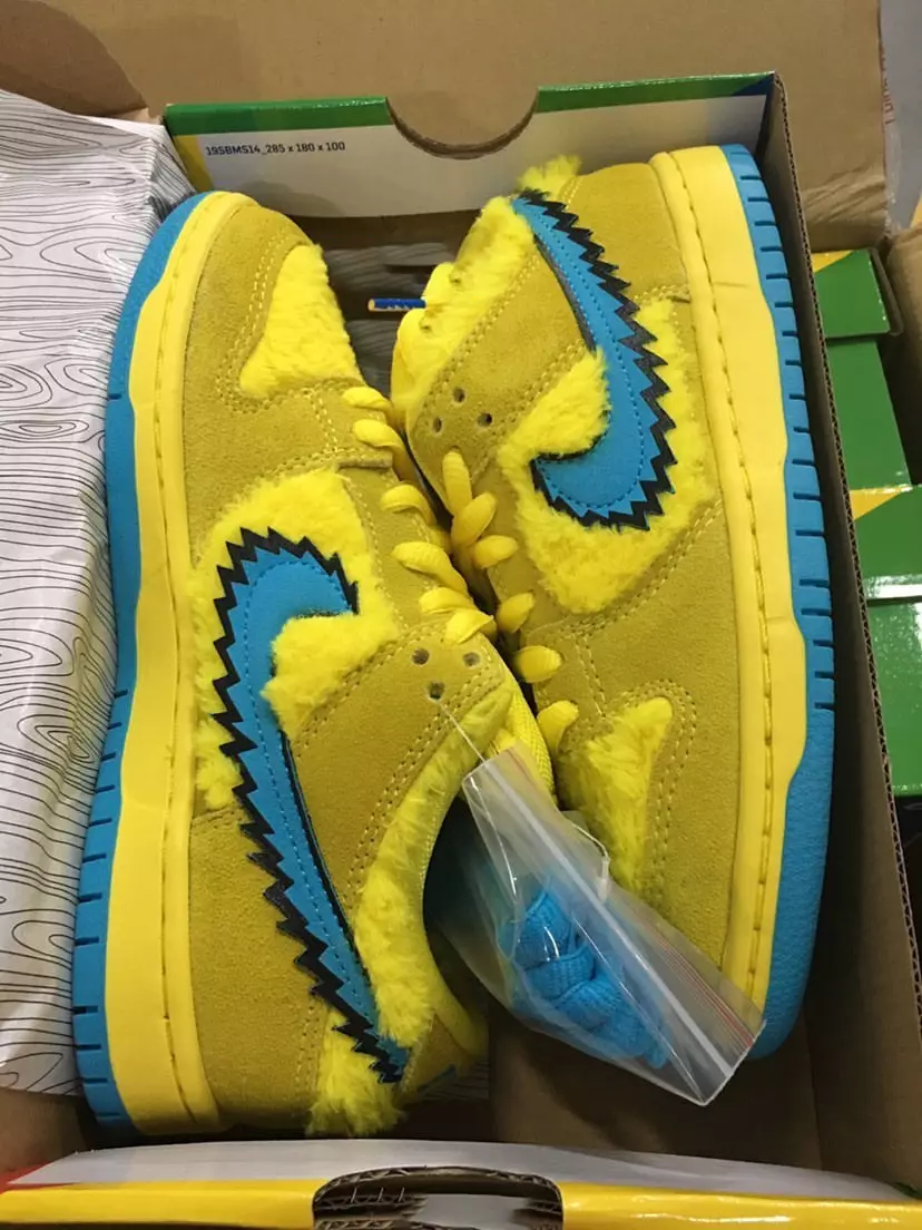 Grateful Dead Nike SB Dunk Low Yellow Bear CJ5378-700 Išleidimo data Kaina