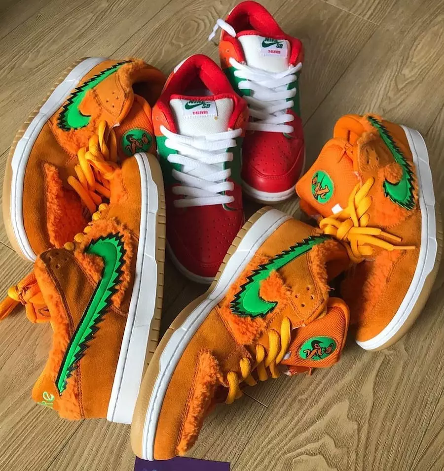 Grateful Dead Nike SB Dunk Low Orange Bear CJ5378-800 Թողարկման ամսաթիվ Գինը