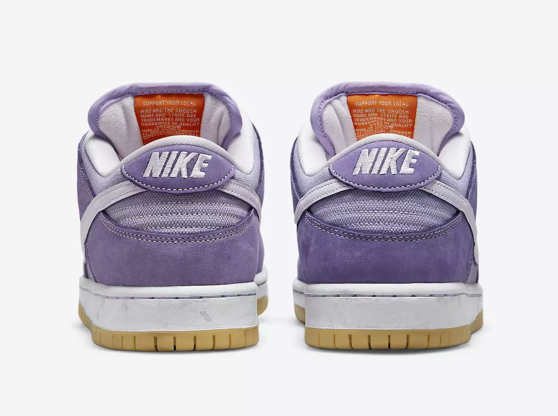 Nike SB Dunk Low Orange Label Unbelached Pack Lilac DA9658-500 Датум на издавање