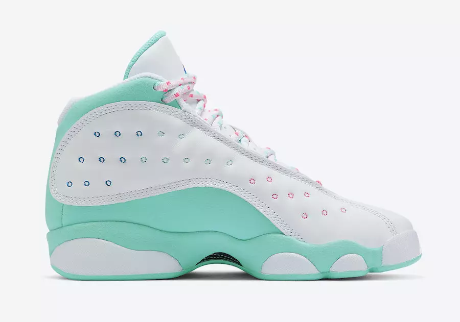 Air Jordan 13 GS Aurora Green Digital Pink Väljalaskekuupäev 439358-100