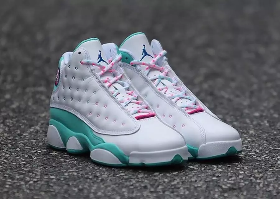 Air Jordan 13 GS Aurora Paper Diġitali Roża 439358-100 Data tal-Ħruġ