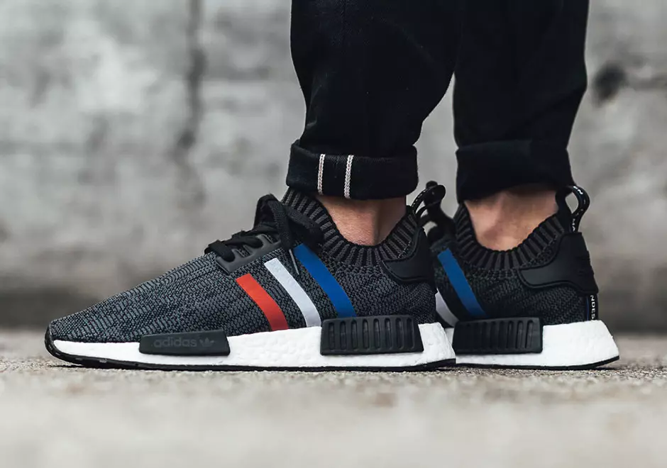 adidas NMD R1 Primeknit үш түсті қара