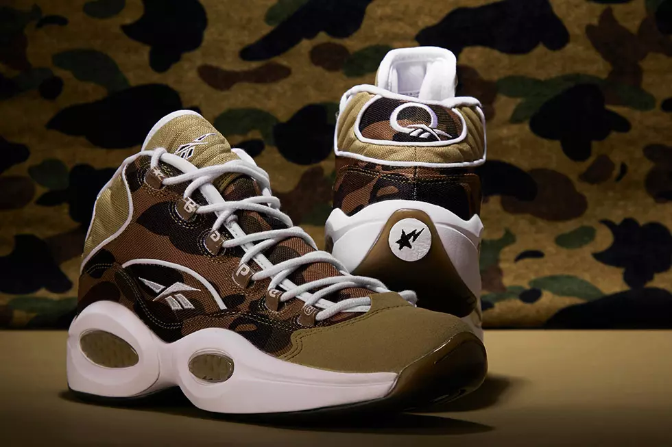 BAPE x mita sneakers x Reebok Question 1st Camo