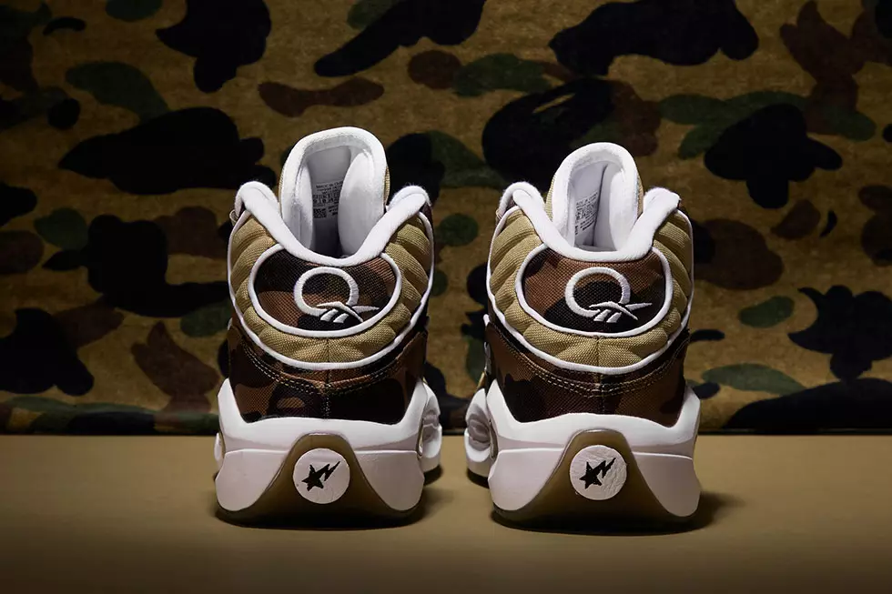 BAPE x mita пүүз x Reebok Question 1st Camo