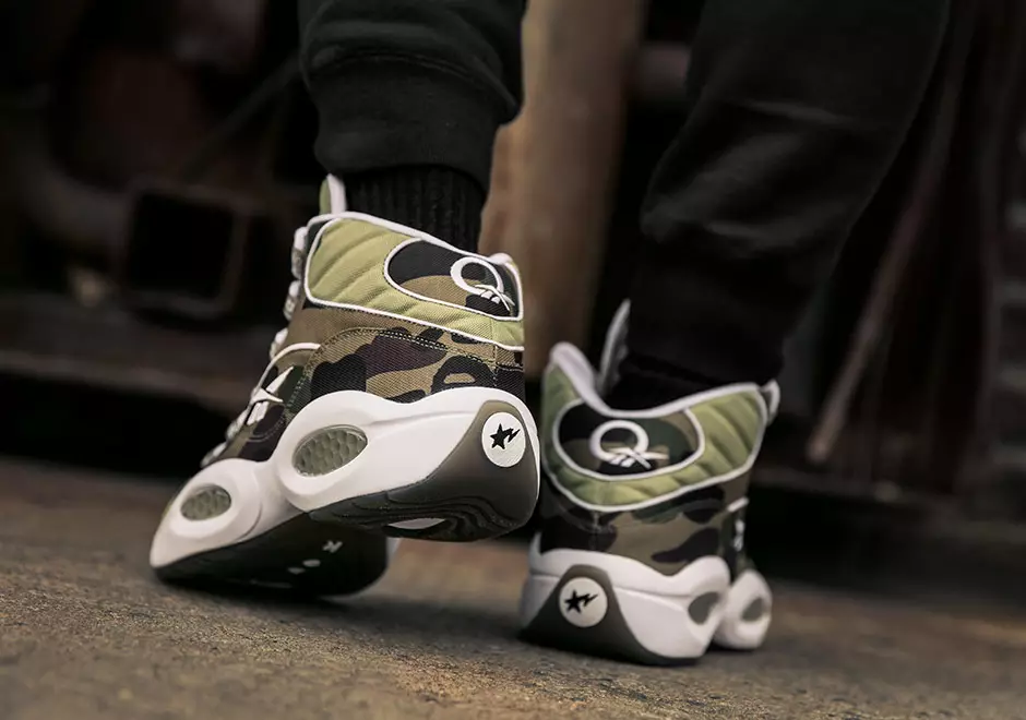 BAPE x mita кроссовкалары x Reebok Question 1st Camo