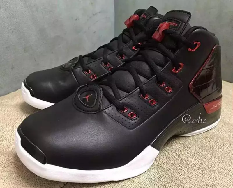 Air Jordan 17 Bulls Czarny Czerwony Biały