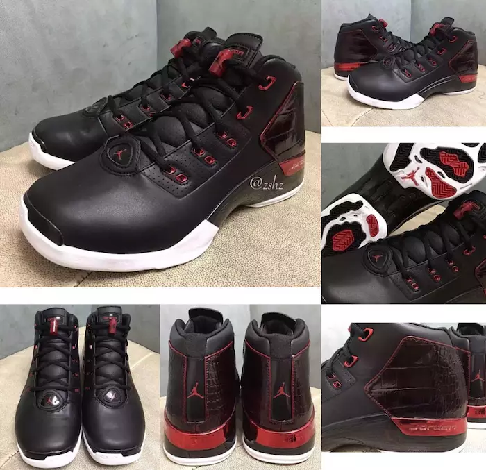 Air Jordan 17 Bulls Czarny Czerwony Biały