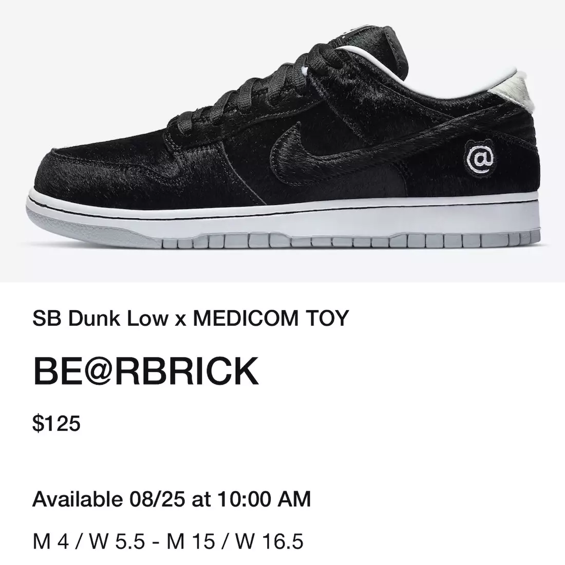 Đồ chơi Medicom Nike SB Dunk Low Bearbrick Ngày phát hành CZ5127-001