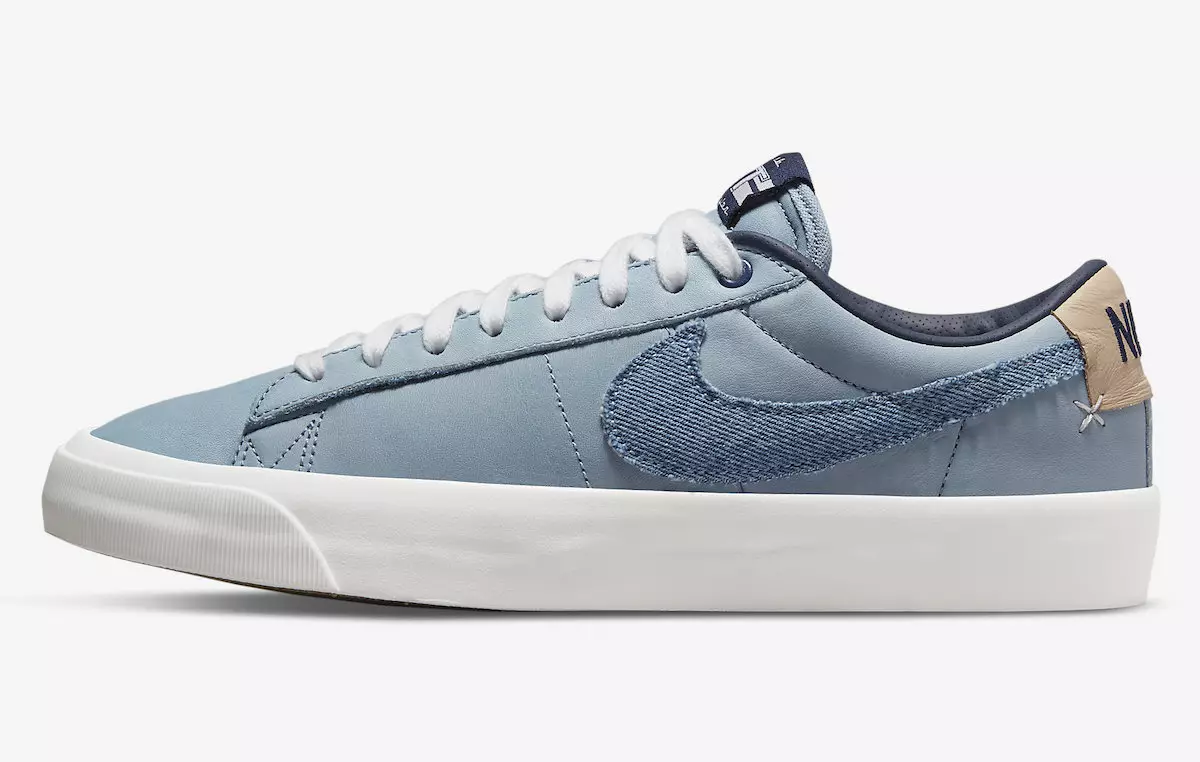 Nike SB Blazer Low GT Mwanga Denim DM8890-100 Tarehe ya Kutolewa