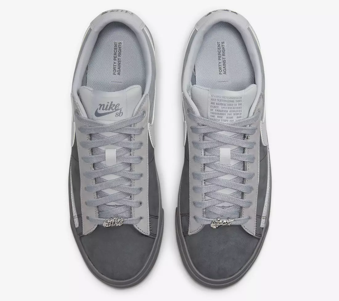FPAR Nike SB Blazer Low Cool Grey DN3754-001 ဖြန့်ချိသည့်ရက်စွဲ