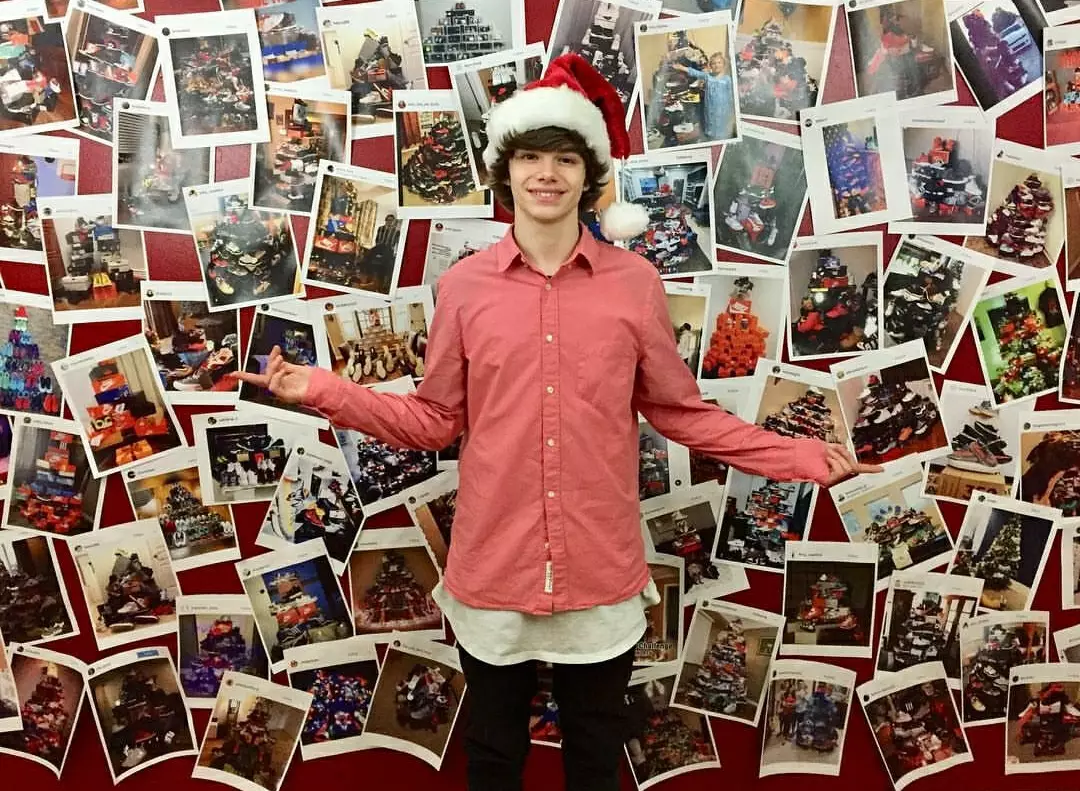 Connor TV's Sneaker Christmas Tree Challenge